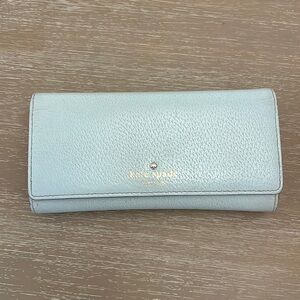 Kate Spade Large Continental Light Blue Wallet​​